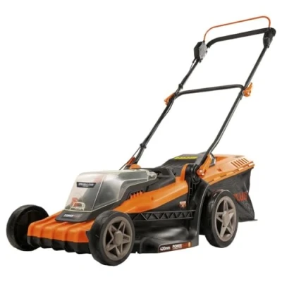Afbeelding van Dual Power accu grasmaaier POWDPG75610 40 V, 420 mm Ø grasmaaier, zonder en lader, met grasopvangbak achteruitworp
