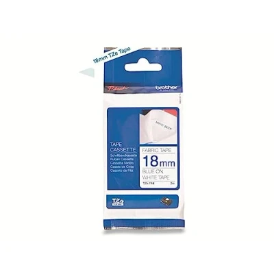 Afbeelding van Brother TZe FA4B Tape Blauw op wit (18 mm)