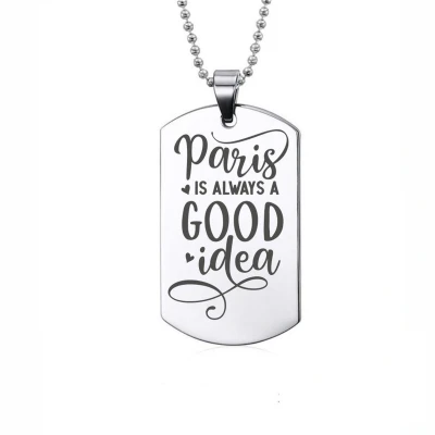 Afbeelding van Ketting RVS Paris Is Always A Good Idea