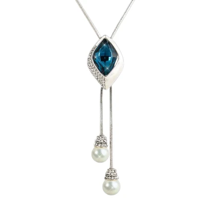 Afbeelding van N3 Collecties Crystal Hanger Lange Kwastje Ketting Vrouwen Mode sieraden: