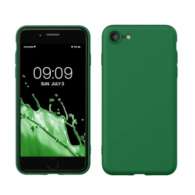 Afbeelding van kwmobile telefoonhoesje geschikt voor Apple iPhone SE (2022) / (2020) 8 7 Hoesje smartphone Back cover in elfengroen