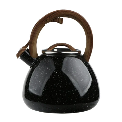 Afbeelding van Altom Design Andy fluitketel RVS zwart / bruin 2.3 Liter