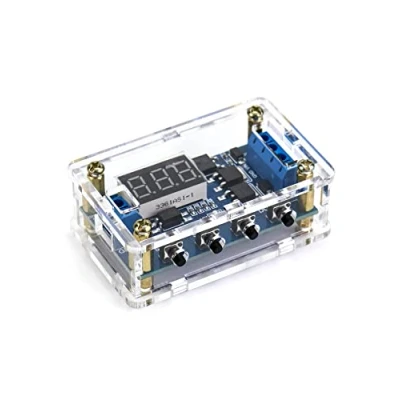 Afbeelding van QWORK Timer Relais Vertraging DC 5V 30V, Module Dual MOS Digitaal Programmeerbaar met LED display