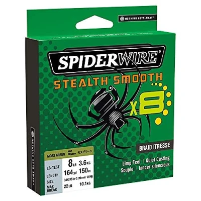 Afbeelding van Spiderwire Stealth Smooth8 0.33mm 150M 38.1K Code rood
