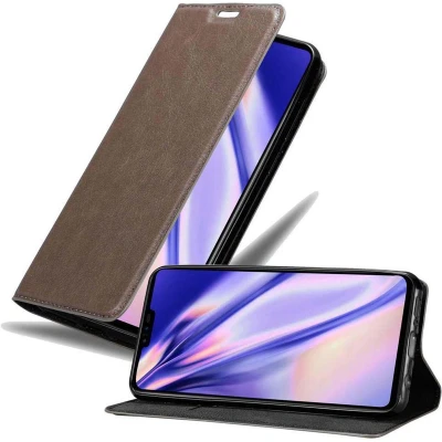 Afbeelding van Cadorabo Hoesje geschikt voor LG V50 in KOFFIE BRUIN Beschermhoes met magnetische sluiting, standfunctie en kaartvakje Book Case Cover Etui