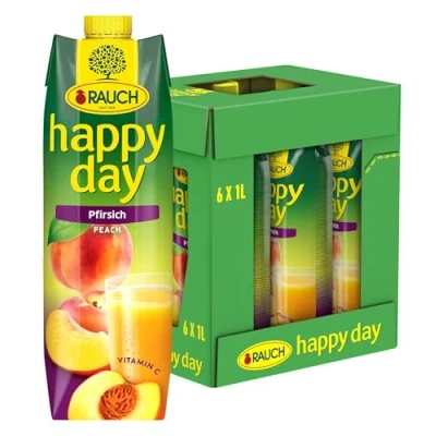 Afbeelding van Rauch Happy Day Perzik, verpakking van 6 (6 x 1 l)