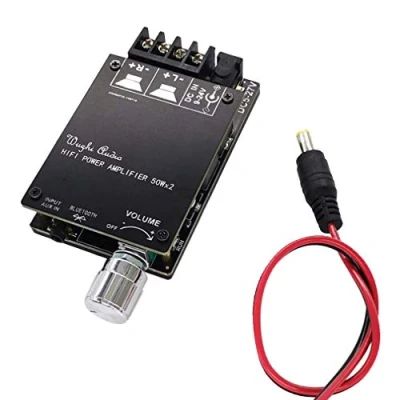 Afbeelding van DollaTek HiFi Draadloze Bluetooth 5.0 TPA3116 Digitale Power Audio Amplifier Card TPA3116D2 50WX2 versterker AMP Stereo Theater Thuis