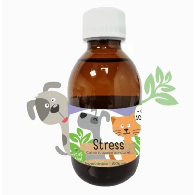Afbeelding van KasTete Franse Natuurlijke anti stres siroop honden en katten minder dan 10 kg Passiebloem meidoorn 200ml