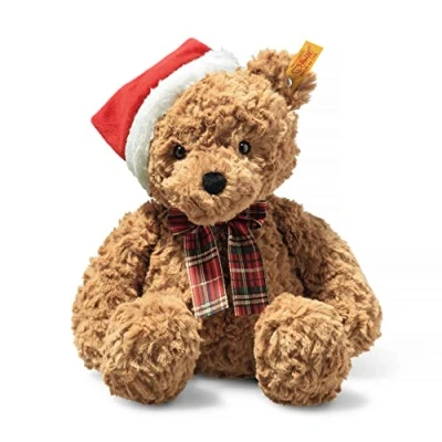 Afbeelding van Steiff Zachte Cuddly Friends Teddybeer Jimmy bruin Kerstmis, 30 cm