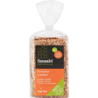 Afbeelding van Smaakt Less Carb Proteïne Crackers 200GR