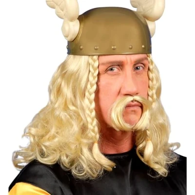Afbeelding van Pruik viking met snor