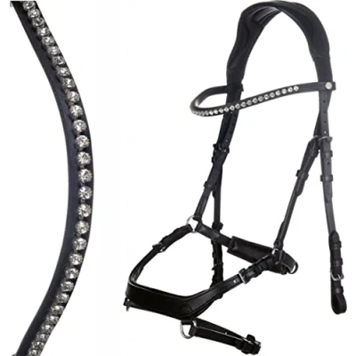 Afbeelding van HKM Trenshoofdstel Pro Anatomic Zwart Pony