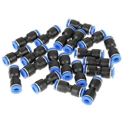 Afbeelding van 20 stuks rechte push connectoren, 6 mm buis OD 1/4 &#039;&#039; pneumatische snelkoppeling to connect fittingen