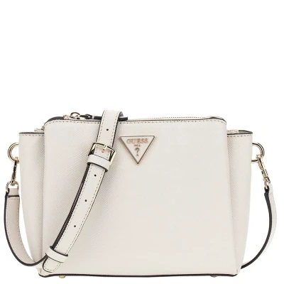Afbeelding van GUESS Schoudertas Noelle Tri Compartment Crossbody Bag Bone Lichtgrijs