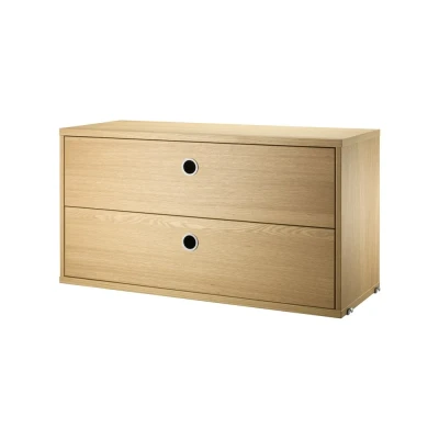 Afbeelding van String ladekast eik, 78x30 cm