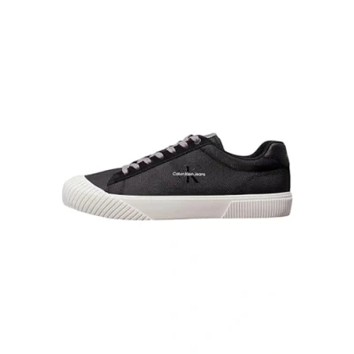 Afbeelding van Calvin Klein Jeans Skater Sneakers laag, Heren, Maat: 42, Black/bright white Leer en textiel