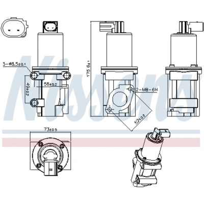 Afbeelding van Nissens EGR klep 98306