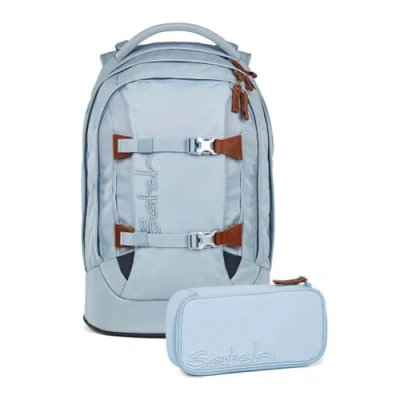 Afbeelding van Satch schoolrugzakset PACK Nordic Ice Blue 2 delig, collectie 2025