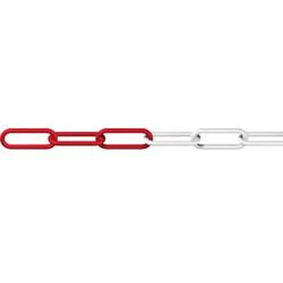 Afbeelding van dörner + helmer 138103 Afzetketting Rood, Wit 25 m
