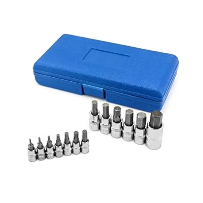 Afbeelding van QWORK® 13 delige dopsleutelset, zeskantige chroom vanadiumstaal, 2 mm 14