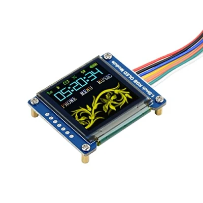 Afbeelding van Waveshare 1.5inch RGB OLED Display Module 128x128 Pixels 16 bit High Color SPI Interface with Embedded Controller