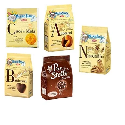 Afbeelding van Mulino Bianco Koekjes testpakket 10x 330G Nascondini Batticuori Pan di stel