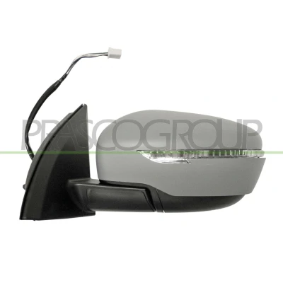 Afbeelding van Buitenspiegel Prasco DS7127314 Links Met grondlaag Electrisch Te verwarmen, Bol vormig, niet getint NISSAN: Qashqai 2