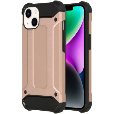 Afbeelding van Apple iPhone 14 Hoesje Kunststof iMoshion Hardcase/Backcover Rosé goud Telefoonhoesje