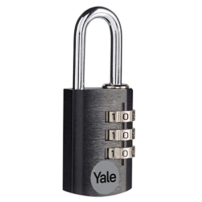 Afbeelding van Yale YE3CB/20/121/BK Veiligheidsslot met combinatie, zwart, 20 mm