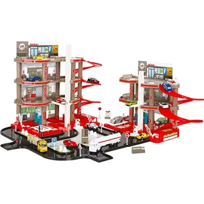 Afbeelding van STARLUX Total Double Garage met Compleet Tankstation (Pompen, Wasrollen, Laadlift), 2 Gebouwen 3 en 4 Niveaus Een Circuit van meter Vanaf Jaar Gemaakt in Europa 401001
