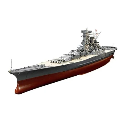 Afbeelding van TAMIYA 78025 WWII Yamato, Versie 2005 Japans super slagschip, schaal 1:350, XXL model, vliegdekschip, Wereldoorlog II, 76cm lang