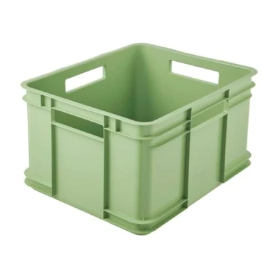 Afbeelding van keeeper Transportbox met handgrepen, Euro Box XL, 28 l, 43 x 35 24 cm, Bruno Eco Line, groen (Eco Grass Green)
