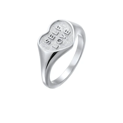 Afbeelding van ELLI Ring &#039;Self Love&#039; zilver