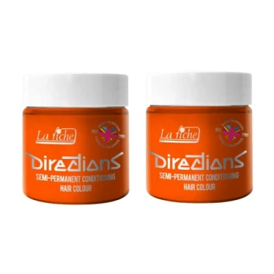 Afbeelding van La Riche Directions Semipermanente haarverf, 100 ml, blik van 2 stuks (fluorescerend oranje)