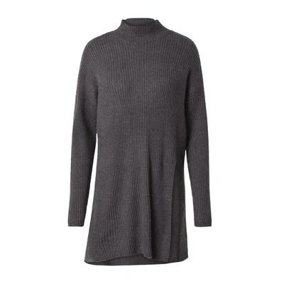 Afbeelding van ONLY Dames Onlkatia Ls Long Slit Highneck KNT gebreide trui, dark grey melange, XS
