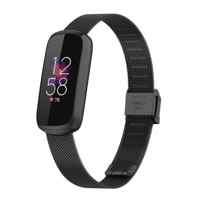 Afbeelding van Fitbit Luxe Milanese bandje met klemsluiting Zwart