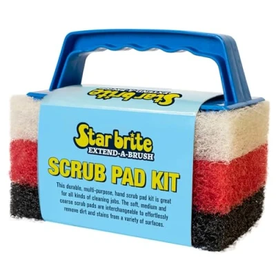 Afbeelding van Starbrite Schrob Set Handgreep met 3 Pads