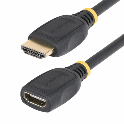 Afbeelding van StarTech.com 1m HDMI 2.0 Verlengkabel, High Speed Port Saver Kabel, 4K 60Hz, Male naar Fem