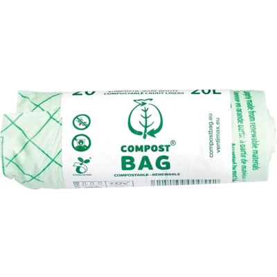 Afbeelding van 6x Compost Bag Afvalzak Composteerbaar 20 liter stuks