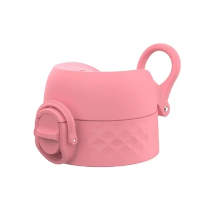 Afbeelding van ION8 Lekvrije Vervangende OneTouch 2.0 Waterfles Deksel, Eenvoudige Bediening met Één Druk, Geschikt voor 350ml, 500ml, 600ml Flessen, Rozenbloem, Klein, Ftalaatvrij BPA vrij Plastic