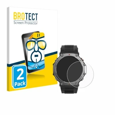 Afbeelding van BROTECT (2 Stuks) Schermbeschermer voor Huami Amazfit T Rex 3 Screen Protector Transparant