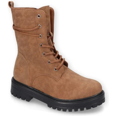 Afbeelding van Dockers by Gerli Veterboots cognac, Dames, Maat: 36, Cognac Hoogwaardig imitatieleer