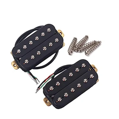 Afbeelding van Alnicov Alnico 8 Double Coil Humbucker Pickups Neck &amp; Bridge Gitaar Pickup Set Zwart