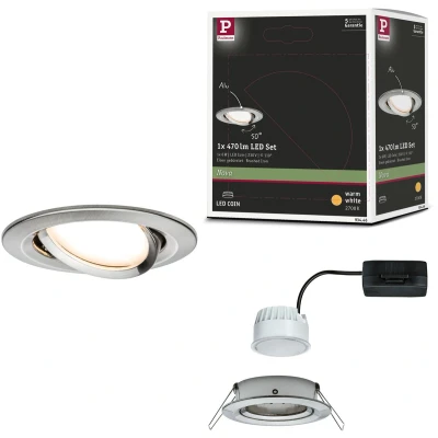 Afbeelding van Inbouwlamp Paulmann Nova 93446 LED N/A Vermogen: 6 W Warmwit