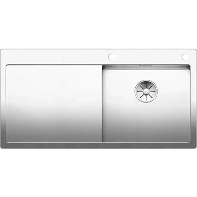 Afbeelding van Blanco spoelbak Claron 5 S IF trekknop rechts vlakinbouw RVS 521625