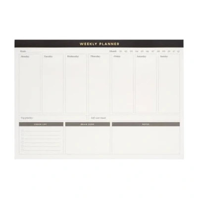 Afbeelding van Kokonote Wekplanner Basic Studio / 64 afscheurpagina&#039;s, A4 planner, bureauorganizer, gezinsplanner, bureaukalender, organizerplanner, takenlijstboek, wekelijkse bureauplanner/schattig briefpapier
