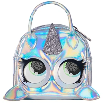 Afbeelding van Purse Pets Micros Stijlvolle kleine handtas Narwow Narwhal met rollende ogen