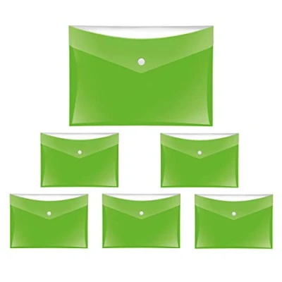Afbeelding van VELOFLEX A455014 documententas Velocolor, 6 stuks, DIN A5, groen, gemaakt van PP folie