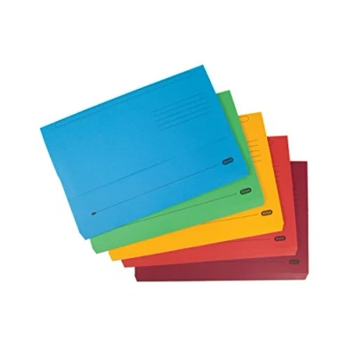 Afbeelding van Elba Foolscap Document Portemonnees, diverse kleuren, A4+, pak van 10 mappen