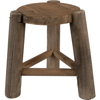 Afbeelding van Clayre &amp; Eef Plantentafeltje Ø 18x21 cm Bruin Hout Plantenstandaard